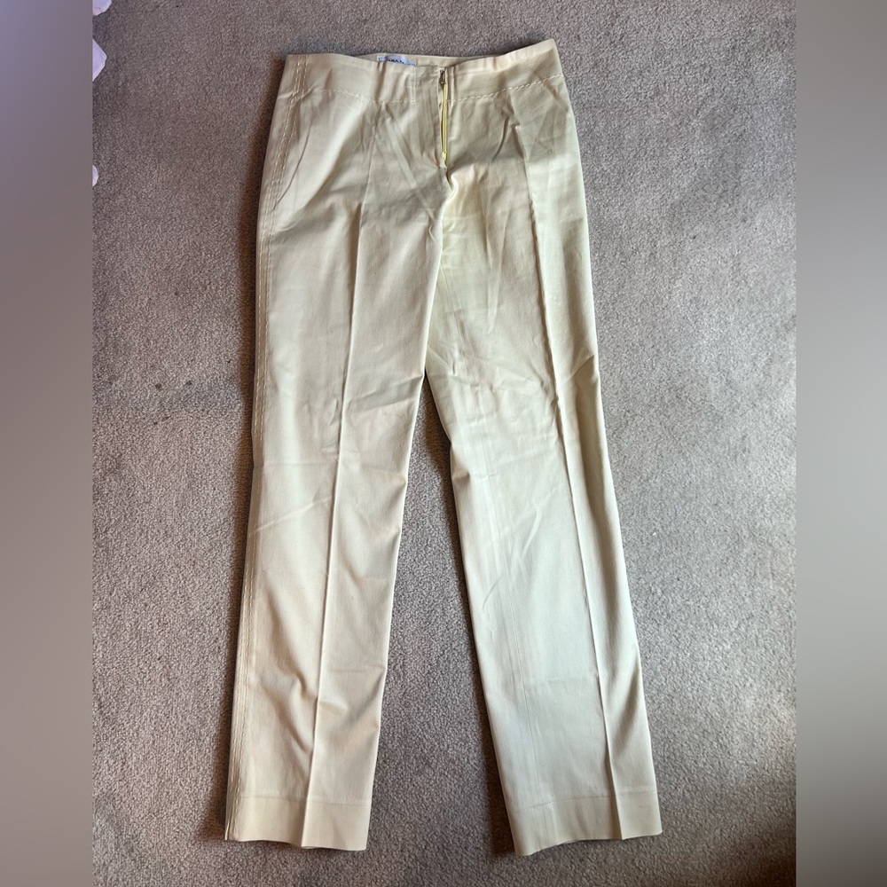 Cream trouser pants